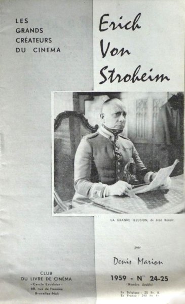 Book cover: Erich Von Stroheim
