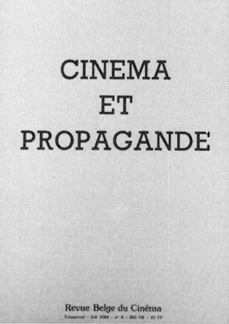 Book cover: Cinéma et propagande