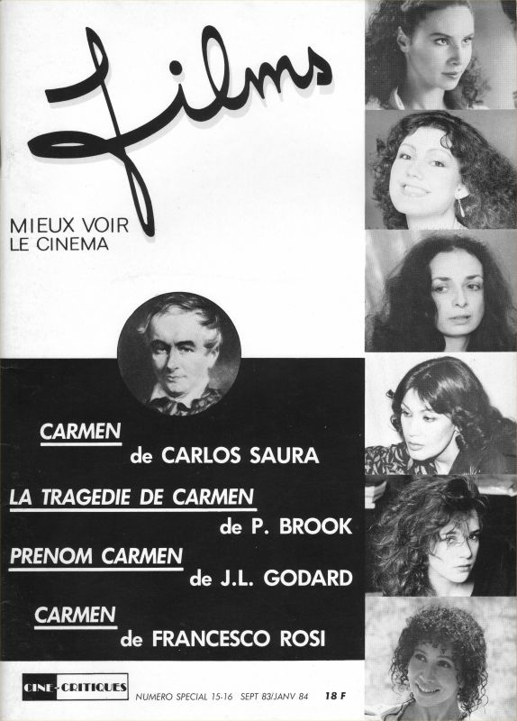 Book cover: Carmen, La Tragédie de Carmen, Prénom Carmen, Carmen