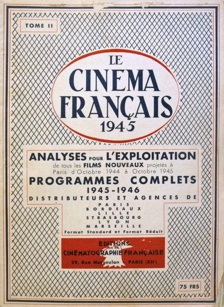 Couverture du livre: Le Cinéma français 1945