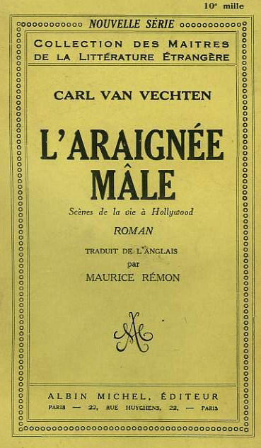 Book cover: L'Araignée mâle - scènes de la vie Hollywood