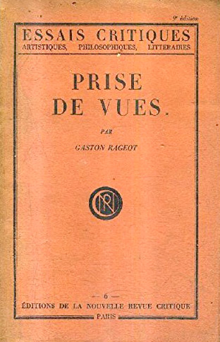 Book cover: Prises de vues