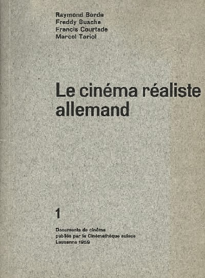 Book cover: Le Cinéma réaliste allemand