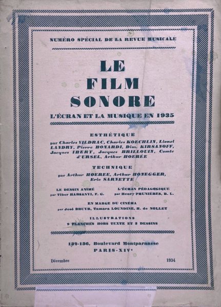 Couverture du livre : Le Film sonore