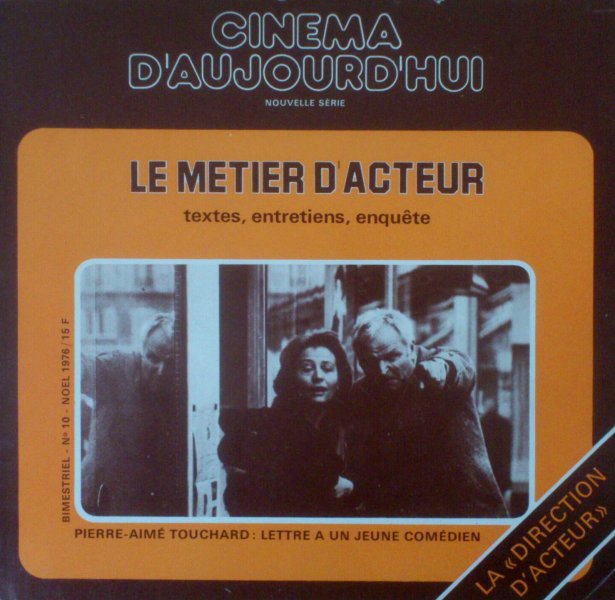 Book cover: Le Métier d'acteur - textes, entretiens, enquête