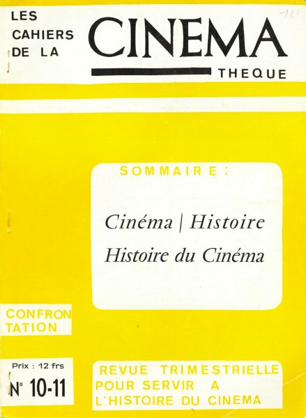 Couverture du livre : Cinéma/Histoire, histoire du cinéma