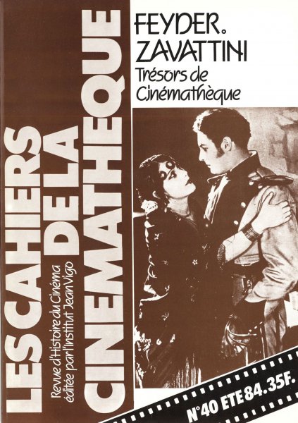 Couverture du livre : Feyder, Zavattini - Trésors de Cinémathèque