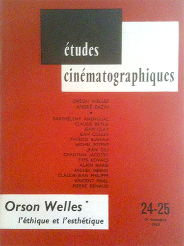 Couverture du livre : Orson Welles - L'éthique et l'esthétique