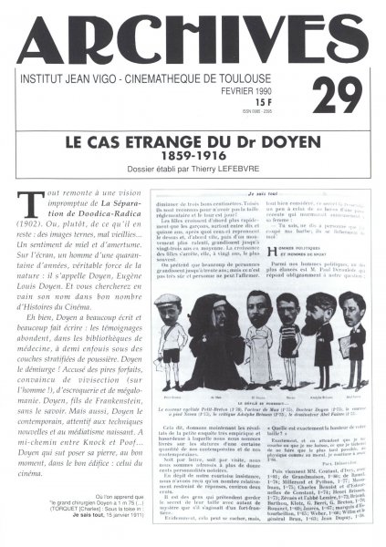 Book cover: L'Étrange Cas du Docteur Doyen