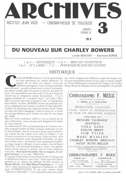 Couverture du livre : Du nouveau sur Charley Bowers