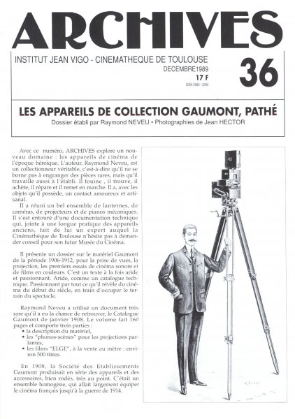 Couverture du livre: Les appareils de collections Gaumont, Pathé