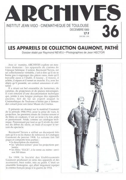 Book cover: Les Appareils de collections Gaumont, Pathé