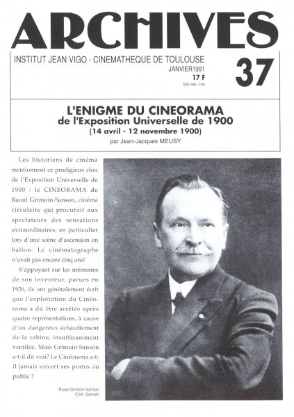 Couverture du livre : L'Énigme du cinéorama de l'exposition 1900