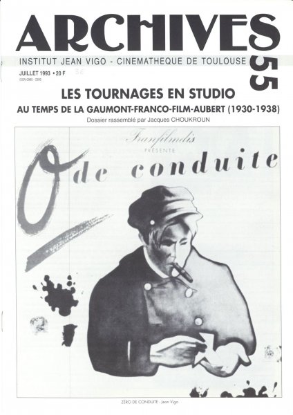 Book cover: Les Tournages en studio au temps de la Gaumont-Franco-Film-Aubert (1930-1938)