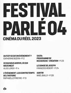 Couverture du livre: Festival parlé 04 - cinéma du réel 2023