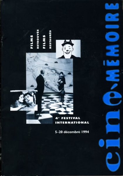 Couverture du livre : Cinémémoire - films retrouvés films restaurés - 4e festival international