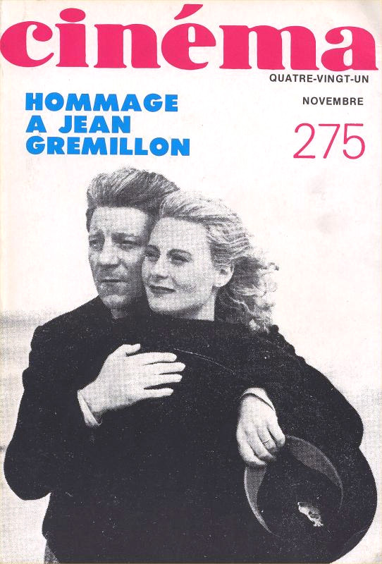 Book cover: Spécial Jean Gremillon