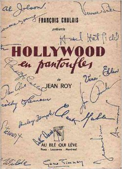 Book cover: Hollywood en pantoufles