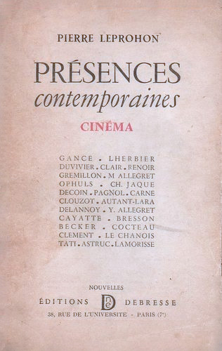 Couverture du livre: Présences contemporaines - Cinéma