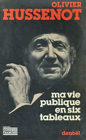 Book cover: Ma vie publique en six tableaux