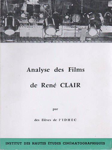 Couverture du livre: Analyse des films de René Clair