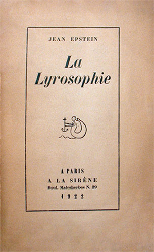 Book cover: La Lyrosophie
