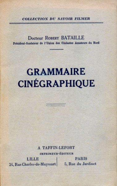 Couverture du livre: Grammaire cinégraphique