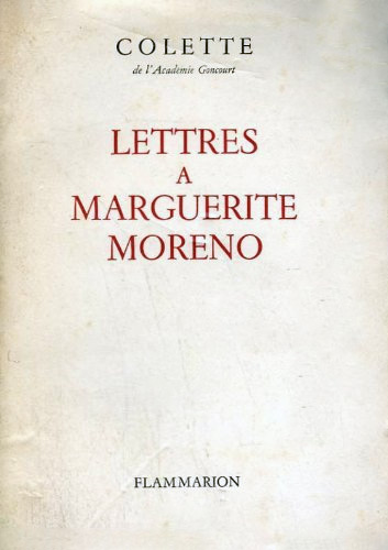 Couverture du livre: Lettres à Marguerite Moreno