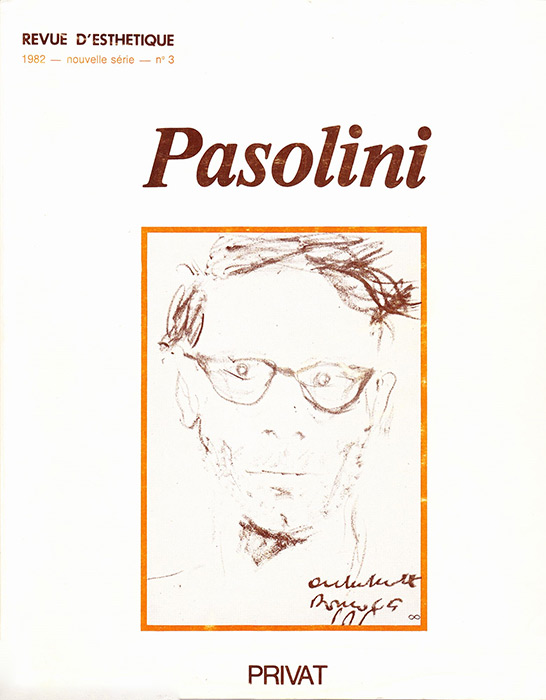 Couverture du livre: Pasolini - Revue d'esthétique n°3