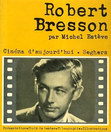 Book cover: Robert Bresson