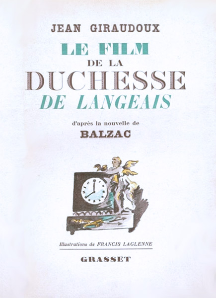 Book cover: Le Film de La Duchesse de Langeais