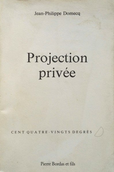 Couverture du livre: Projection privée