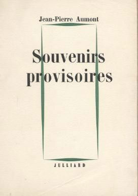 Couverture du livre : Souvenirs provisoires