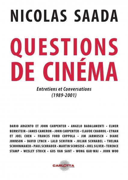Couverture du livre : Questions de cinéma - Entretiens et conversations (1989-2001)