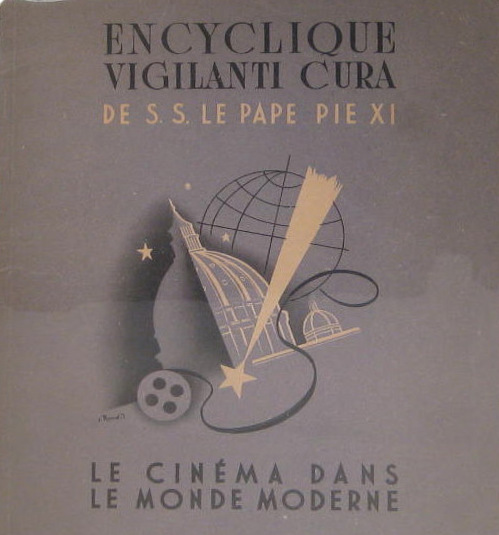 Couverture du livre : Encyclique Vigilanti cura de S.S. le pape Pie XI sur le cinéma