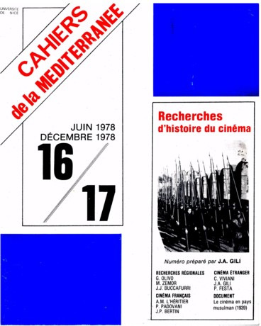 Book cover: Recherches d'histoire du cinéma