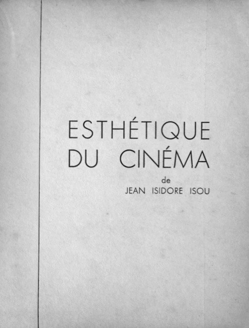 Book cover: Esthétique du cinéma