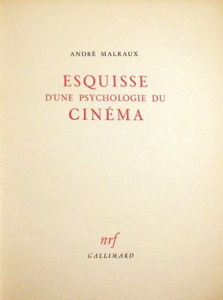 Couverture du livre : Esquisse d'une psychologie du cinéma