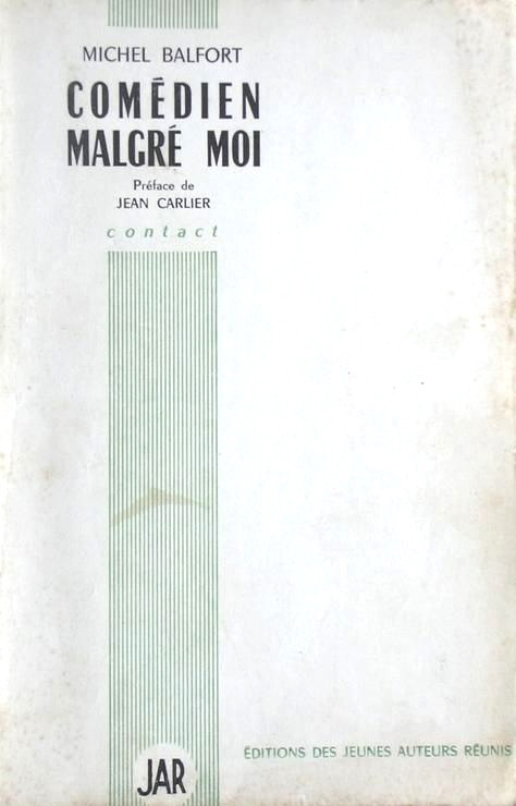 Book cover: Comédien malgré moi