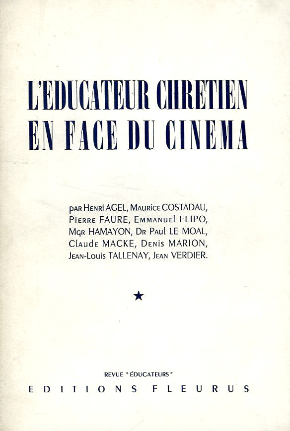 Couverture du livre : L'Éducateur chrétien en face du cinéma