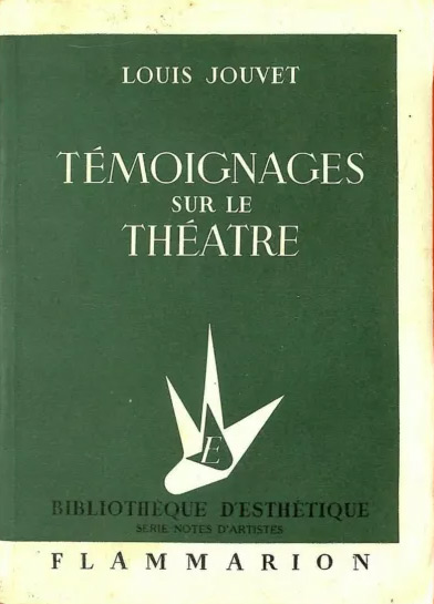 Book cover: Témoignages sur le théâtre