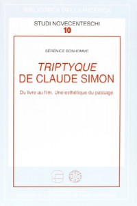 Couverture du livre Triptyque de Claude Simon par Bérénice Bonhomme