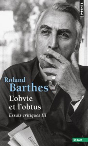 Couverture du livre L'obvie et l'obtus par Roland Barthes
