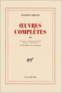 Couverture du livre Oeuvres complètes, tome 3 par Antonin Artaud