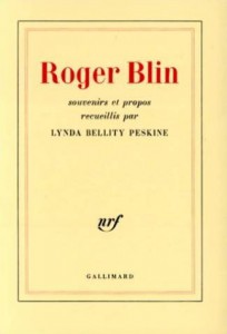 Couverture du livre Souvenirs et propos - de Roger Blin et Linda Bellity Peskine