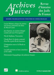 Couverture du livre Figures juives de l'industrie du cinéma français - Collectif