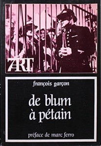 Cover of the book De Blum à Pétain - by François Garçon