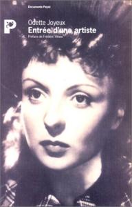 Couverture du livre Entrée d'une artiste - de Odette Joyeux