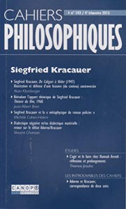 Couverture du livre Siegfried Kracauer par Collectif