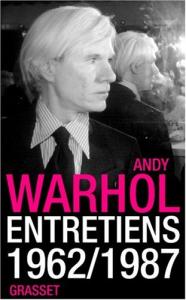 Couverture du livre Entretiens 1962-1987 par Andy Warhol